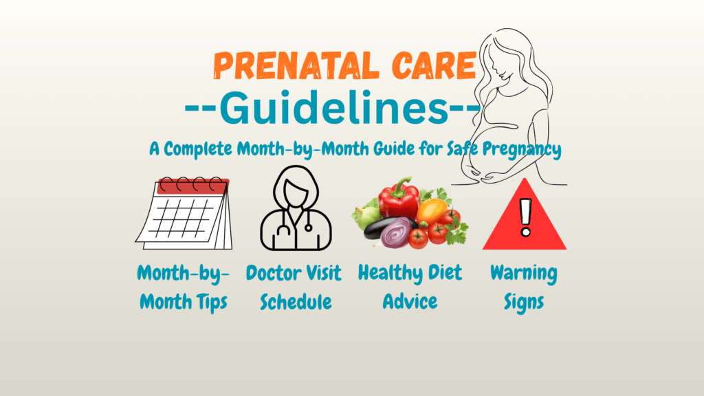 Prenatal Care Guidelines, Healthy pregnancy checklist