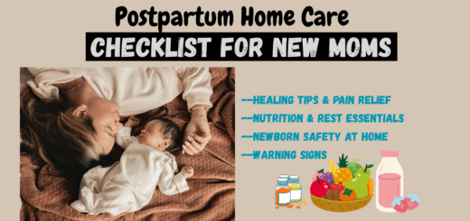 postpartum home care checklist, post pregnancy care for mother, postpartum recovery tips