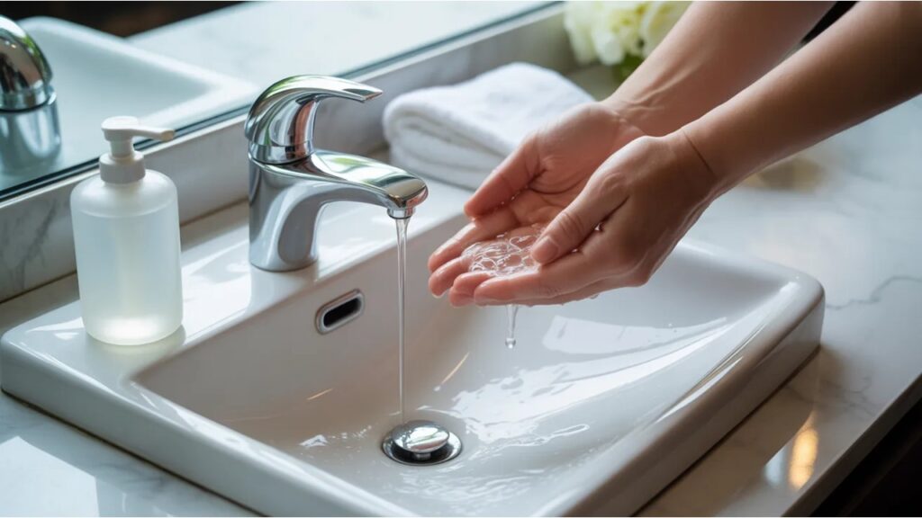 newborn care at home, safe home setup for newborn, handwashing before handling baby, cleaning baby bottles safely, newborn infection prevention, keeping baby environment clean