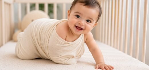 when to stop swaddling baby for safe sleep, SID prevention