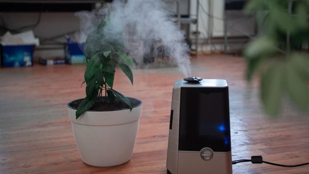 HEPA air purifier in a nursery—an essential tool for indoor air quality during pregnancy and baby's first year